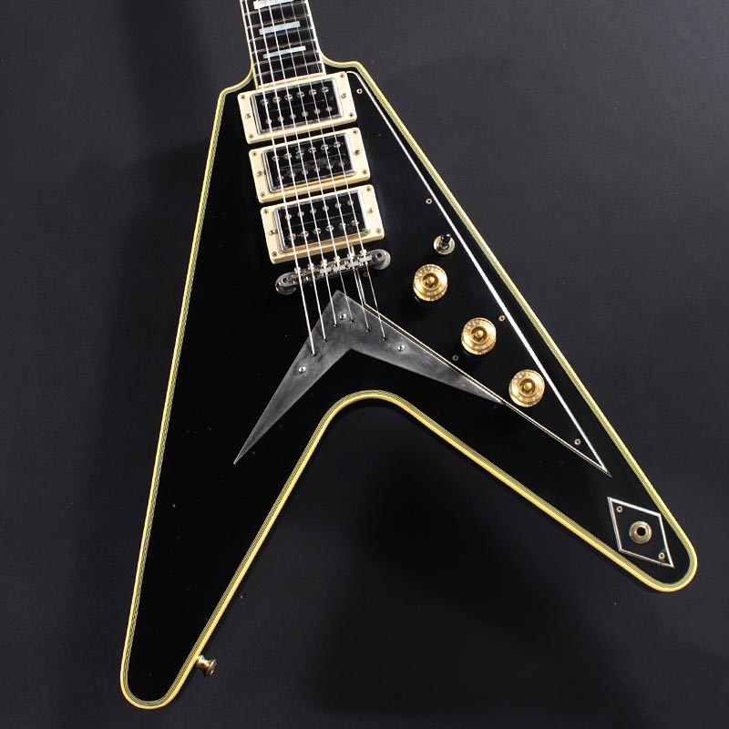 Gibson Flying V Custom 3PU (Ebony)の画像